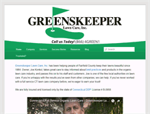 Tablet Screenshot of greenskeeperlawncare.com